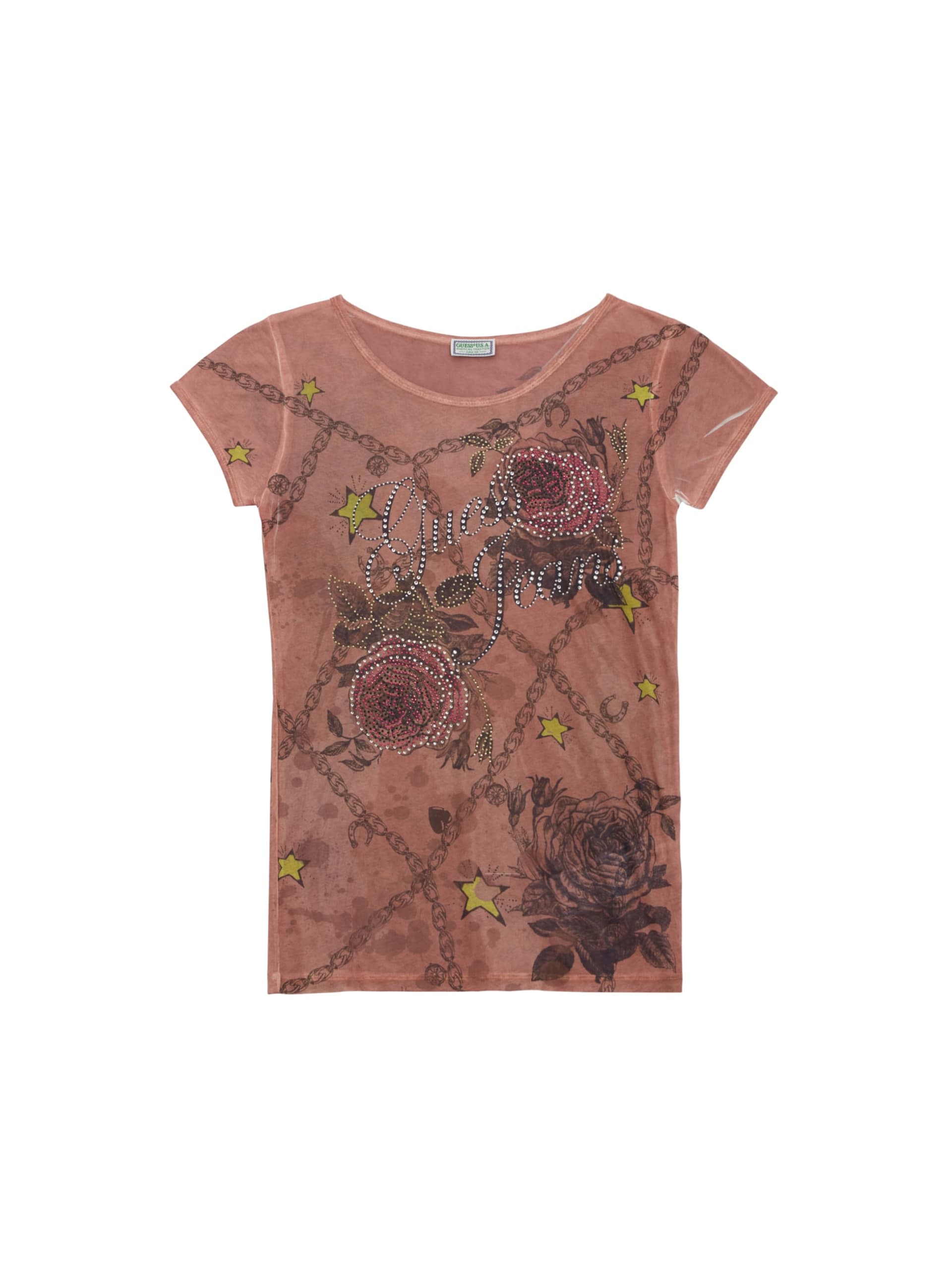 Camiseta com estampa de asa de estrela
