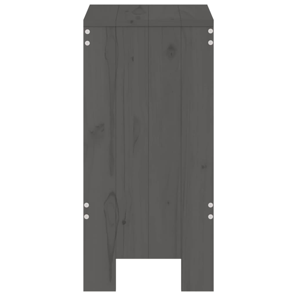 Tabourets de bar 2 pcs 40x36x75 cm bois massif de pin