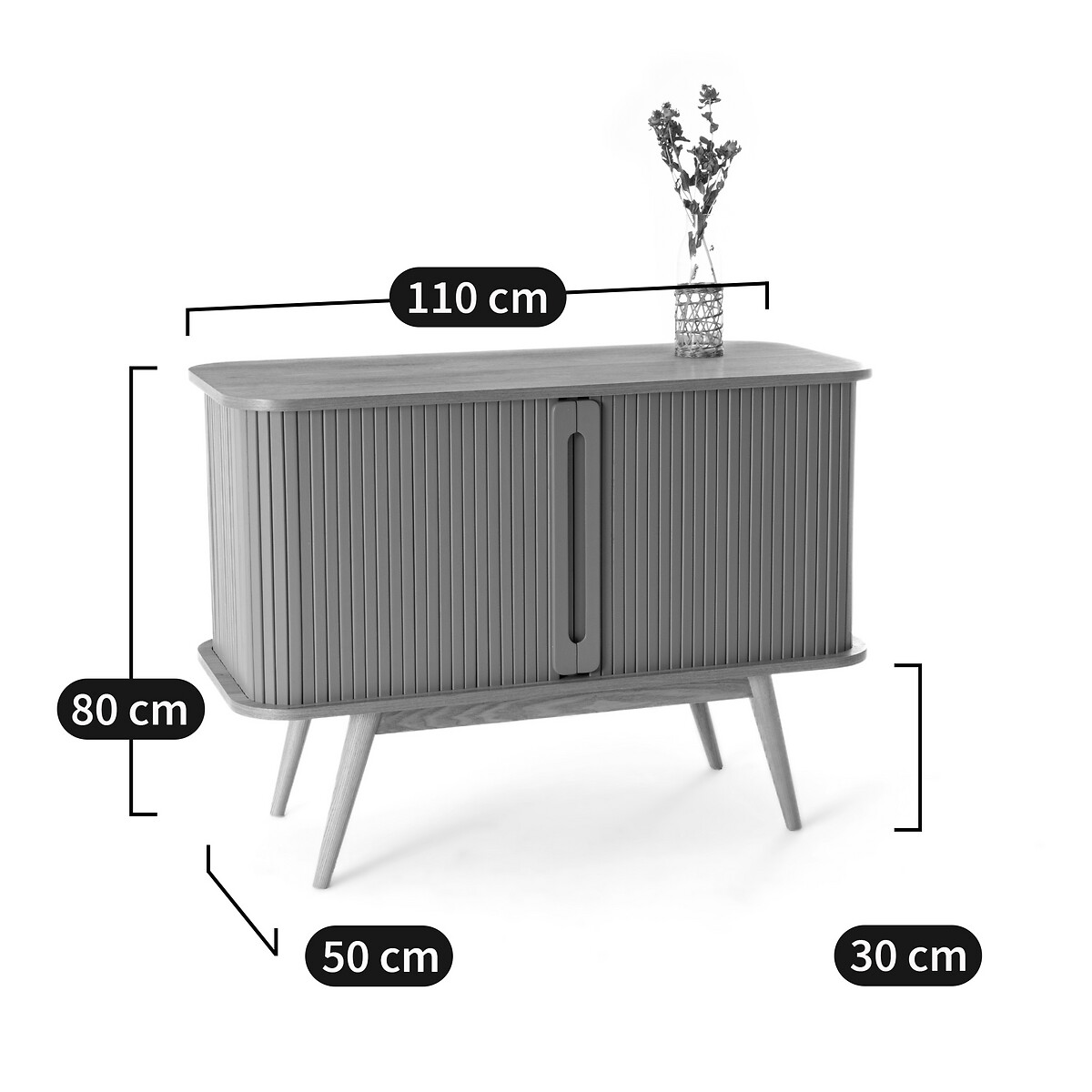 LA REDOUTE INTERIEURS<br>Armário Buffet Wapong