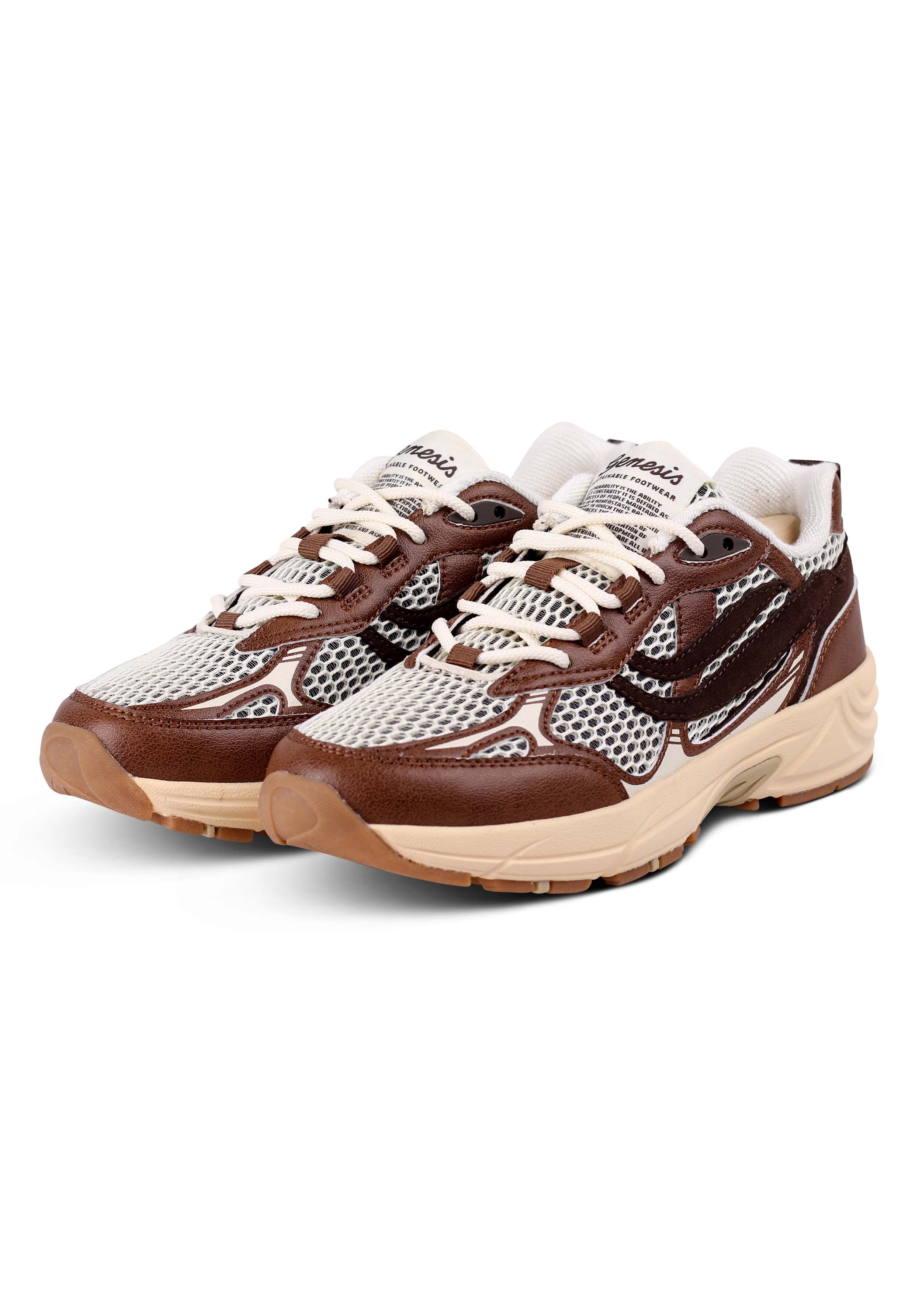Genesis Sneaker G-Eco '99 2-Tone Mesh Brown/White