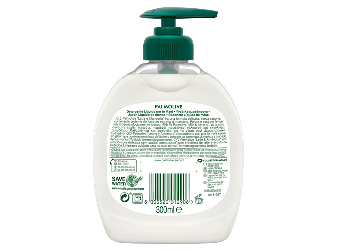 Sabonete Líquido Doseador Naturals Hidratante Leite de Amêndoa Palmolive 300ml