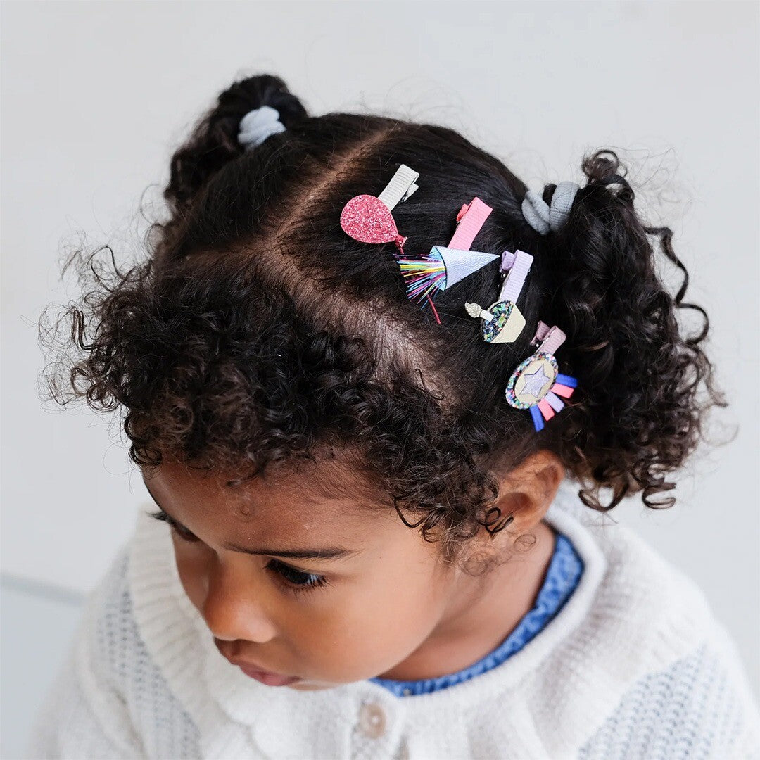 Mimi & lula haarclipjes mini birthday theme - 8st
