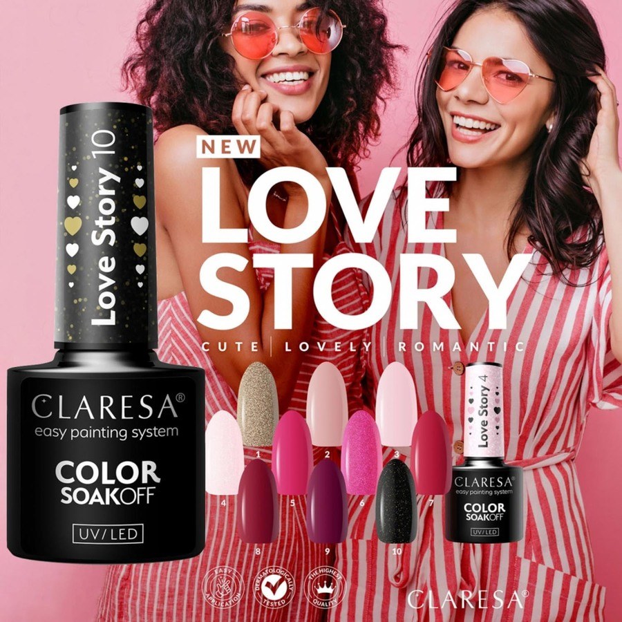 Claresa Nail Polish Hybrid Soak Off Love Story 01 5ml