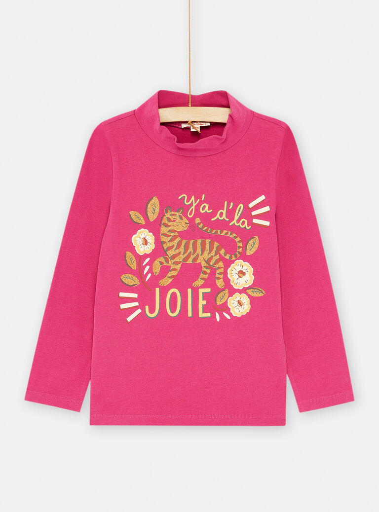 Sous-pull fuchsia à manches longues