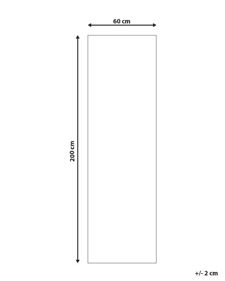 Vloerkleed HACILAR Meerkleurig 60 x 200 cm