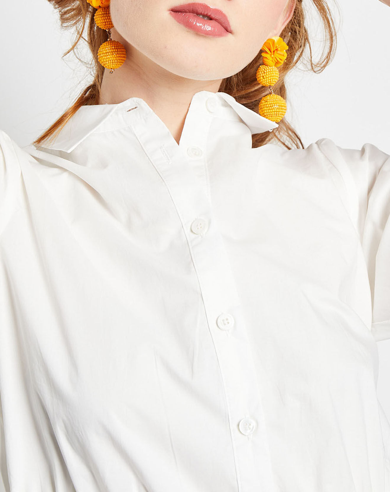 La Petite Etoile Robe chemise Copal écrue