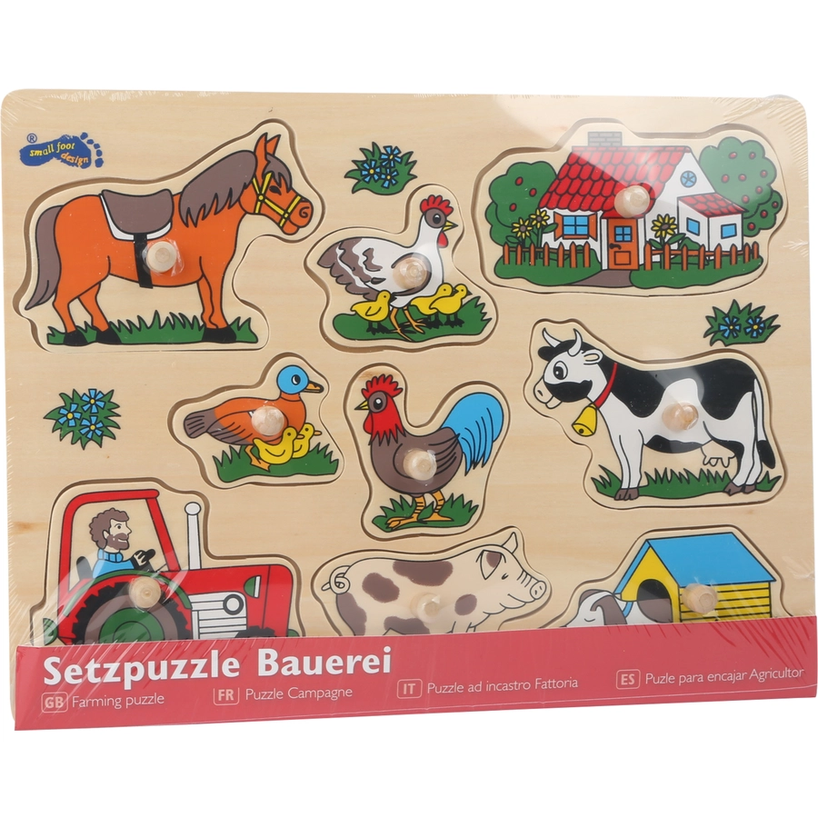 small foot® Setpuzzle Bauerei