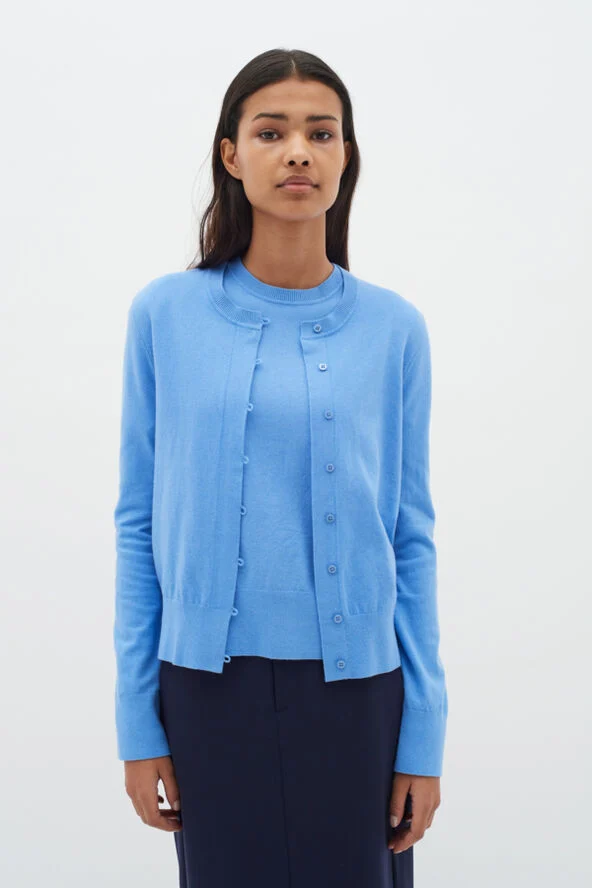 InWear KellsieIW Cardigan Crispy blue