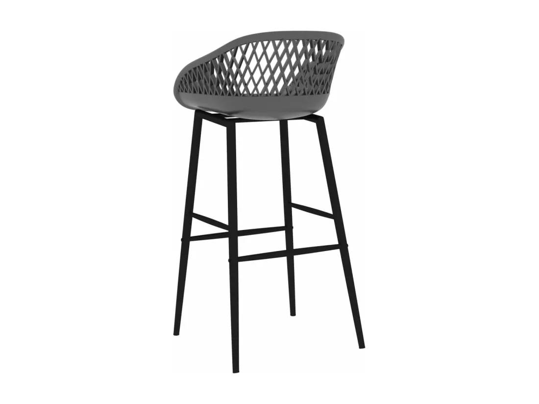 Ensemble de bar 7 pcs Noir et gris
