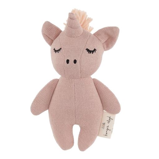 Konges Sløjd Mini Enhjørning Bamse, Rose Fawn