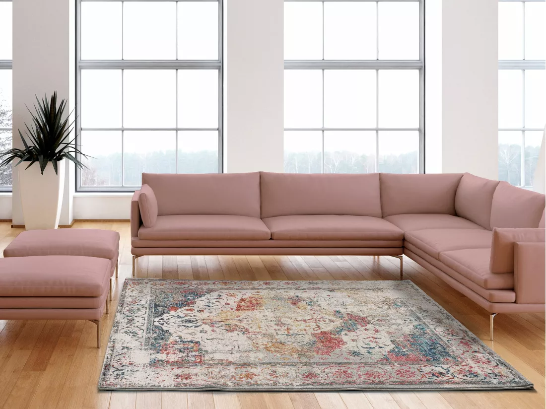Tapis intérieur - moderne - multicolore - 200 x 290 cm - BALAKI
