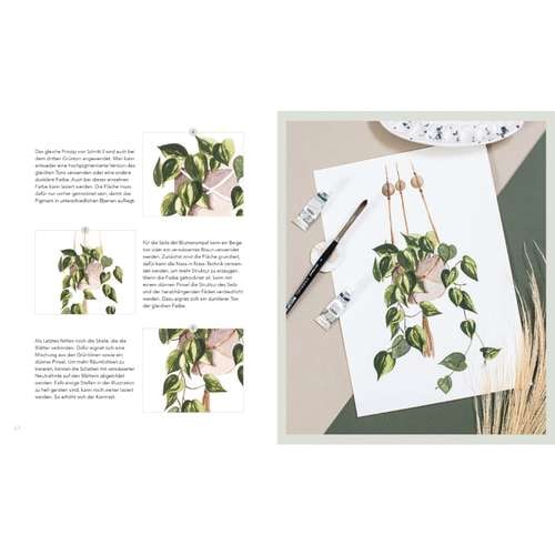 Watercolor greenery