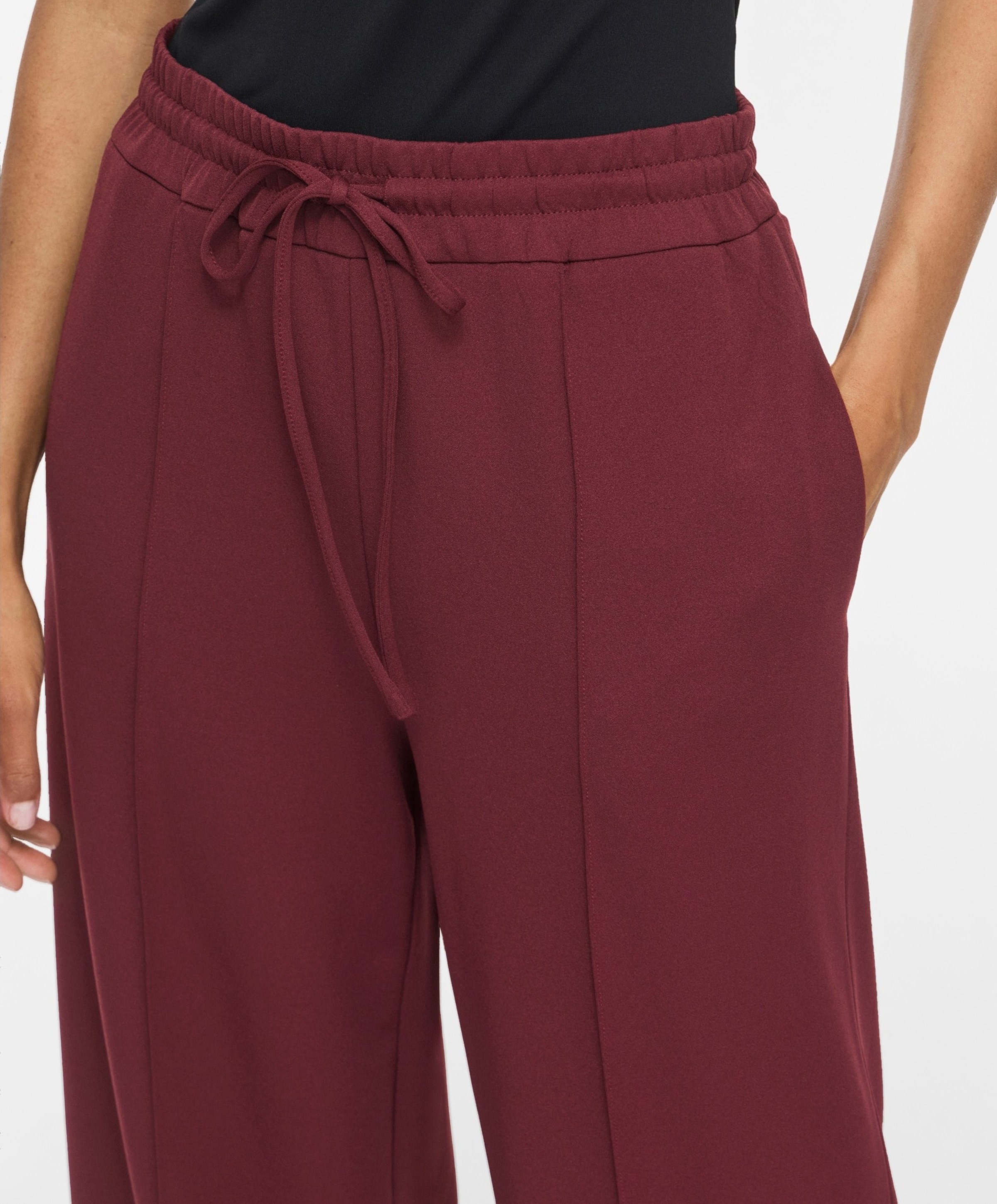 Vila VICLUA HW WIDE PANTS-NOOS dames broek bordeaux