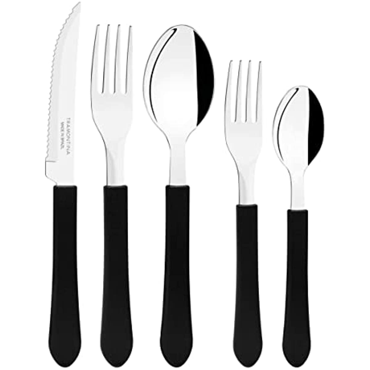 Faqueiro Inox 20 pe&ccedil;as Leme Preto - Tramontina