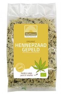 Mattisson HealthStyle Biologische Hennepzaad Gepeld 250GR