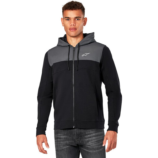 Alpinestars - Sweat zippé à capuche Reckoning Noir / Gris