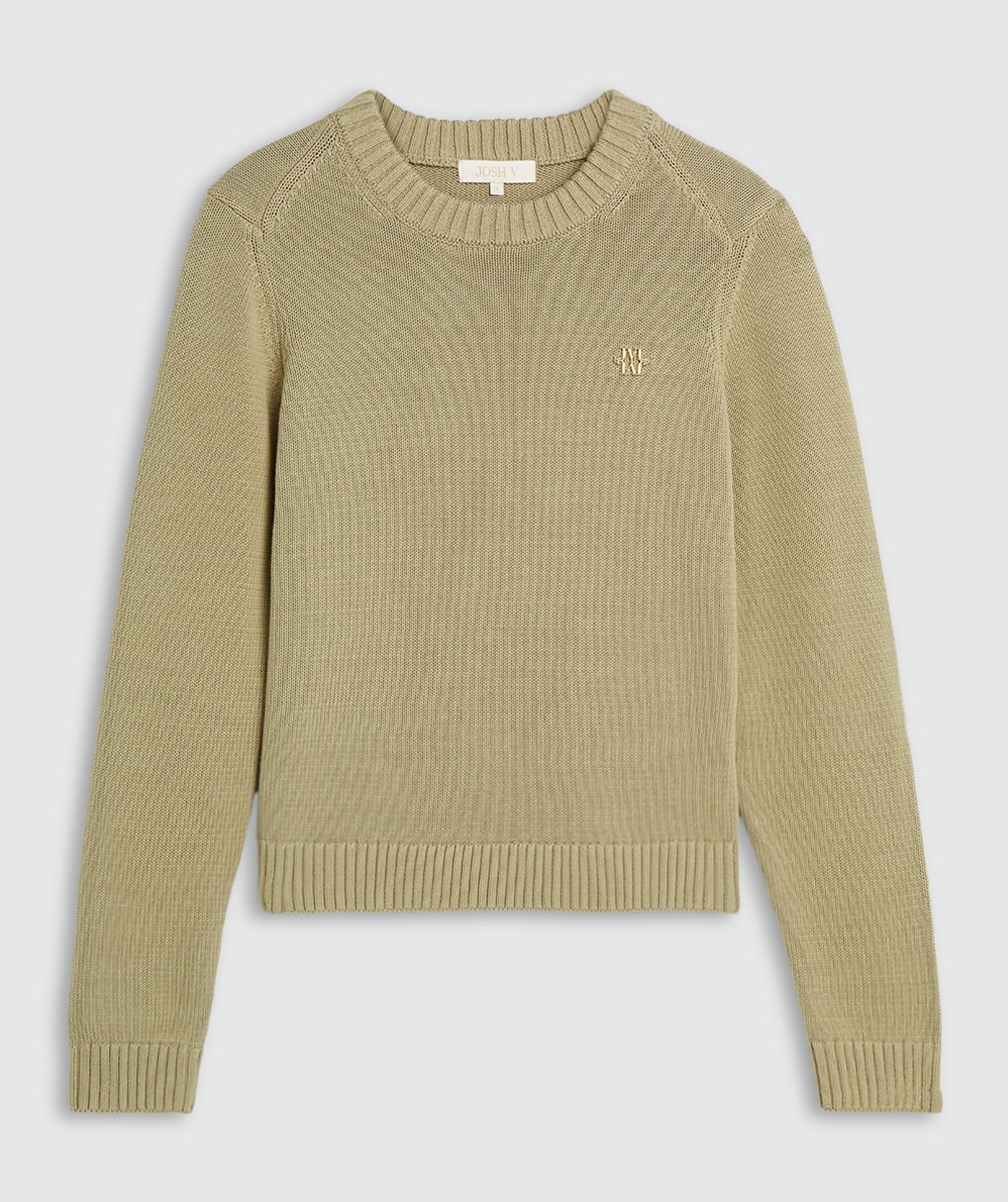 JV-GIO fitted sweater - dark pistachio