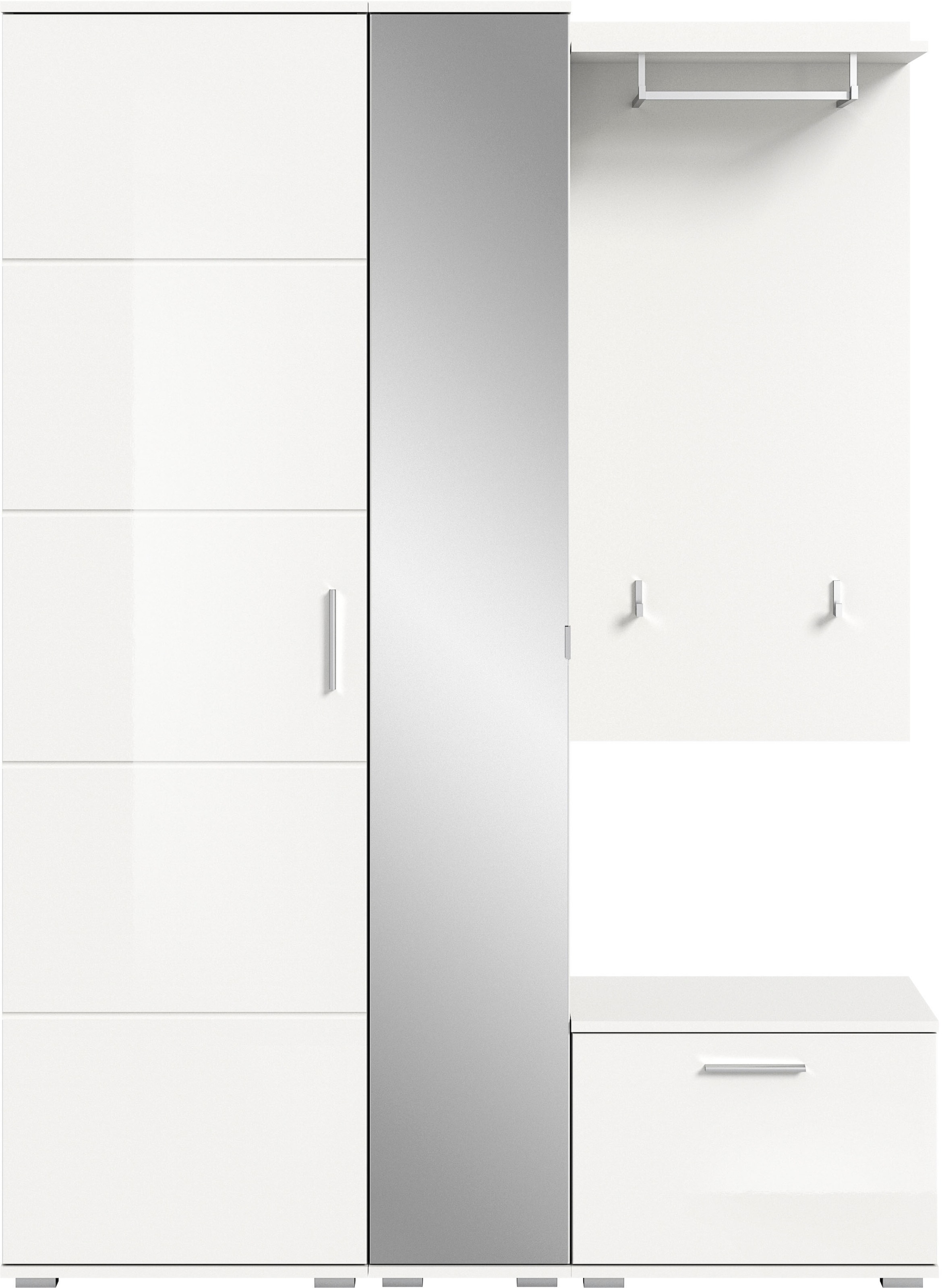 INOSIGN Garderoben-Set »Valge, Breite 140 cm, 4-teiliges Set, bestehend aus:« 4 Stk. tlg.