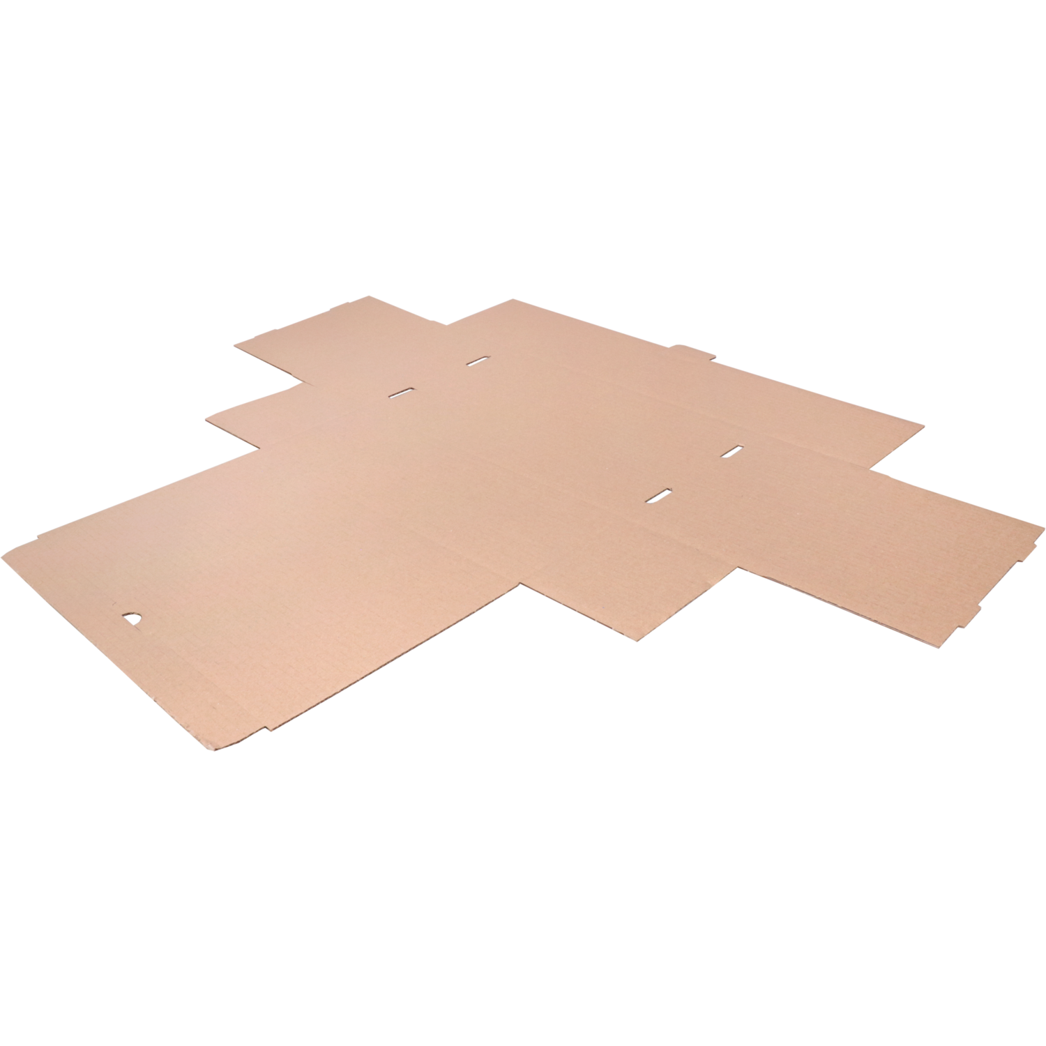 Vouwdoos, golfkarton, 350x220x130mm, met insteekklep, enkele golf, bruin