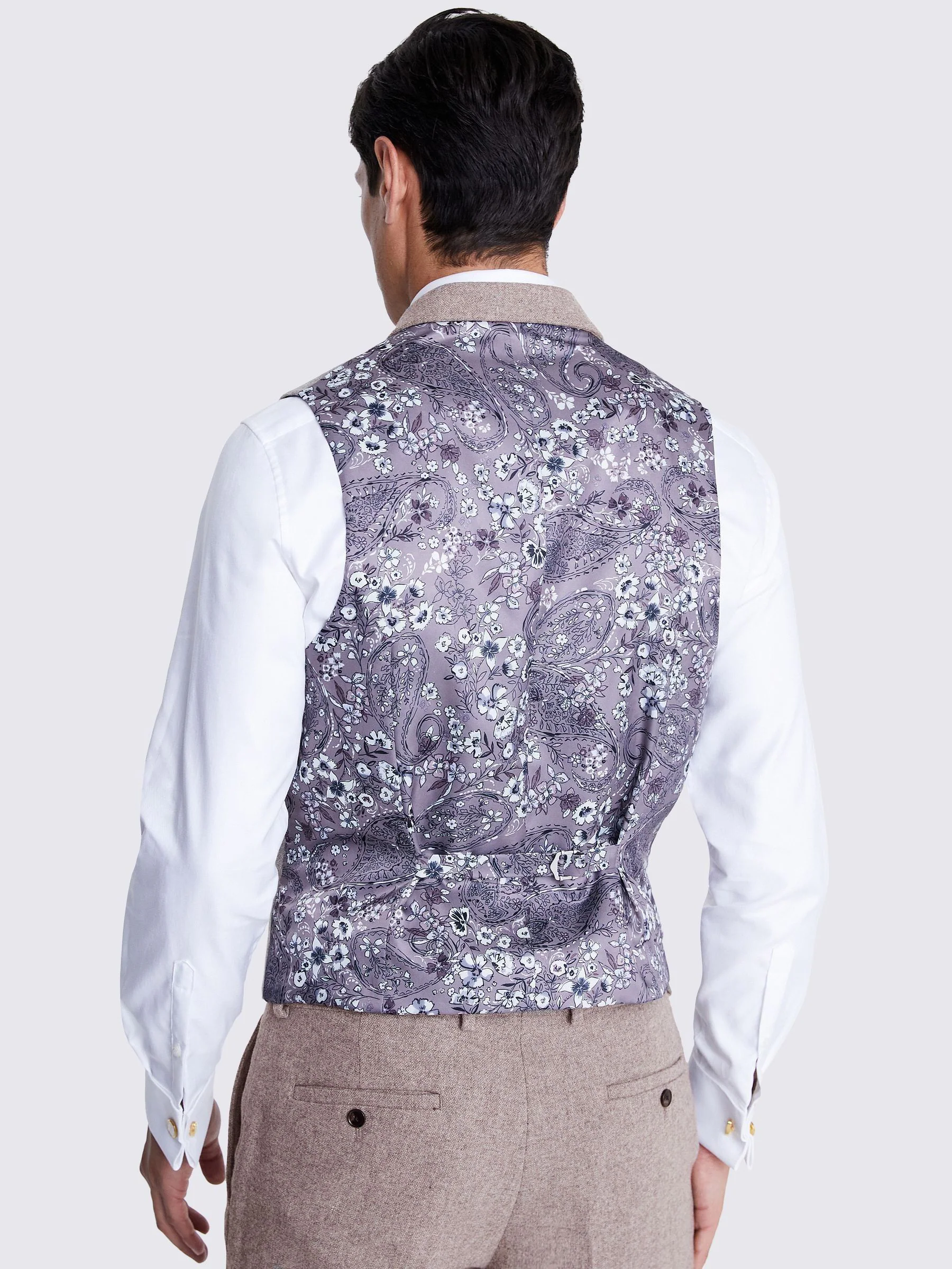 Pastelgeel - MOSS slim-fit Donegal gilet