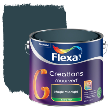 Flexa Creations muurverf magic midnight extra mat 2,5 liter