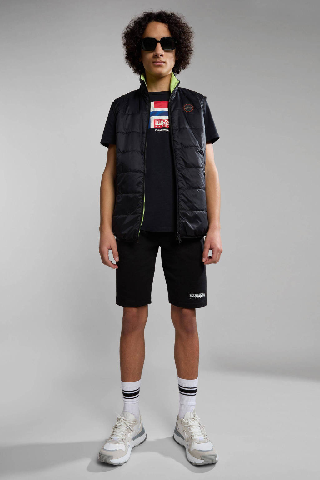 Napapijri T-shirt K S-ZAMORA met logo 041 black