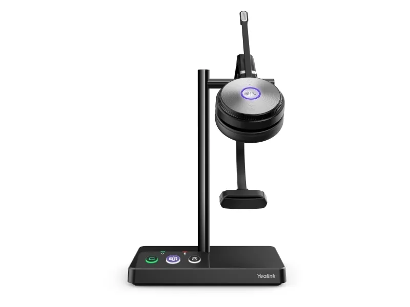 Yealink WH62 Mono - Til Microsoft Teams - headset - på øret - DECT - trådløs - Certified for Microsoft Teams