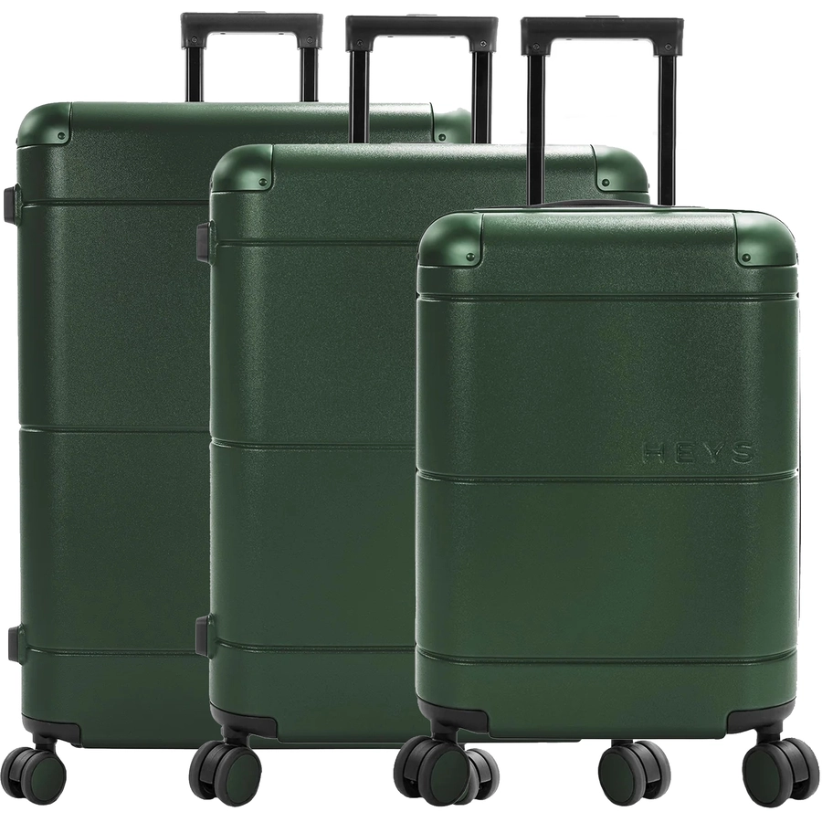 Heys Zen - 4-Rollen-Trolley Set 3tlg. erw. green