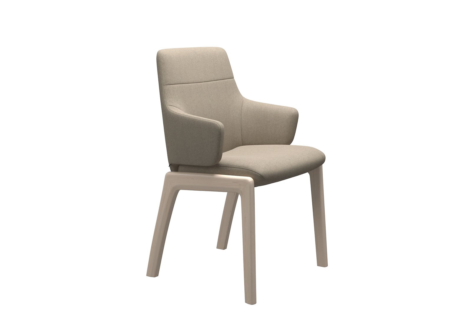 Chilli spisestol Tekstil Calido - Light Beige - Whitewash
