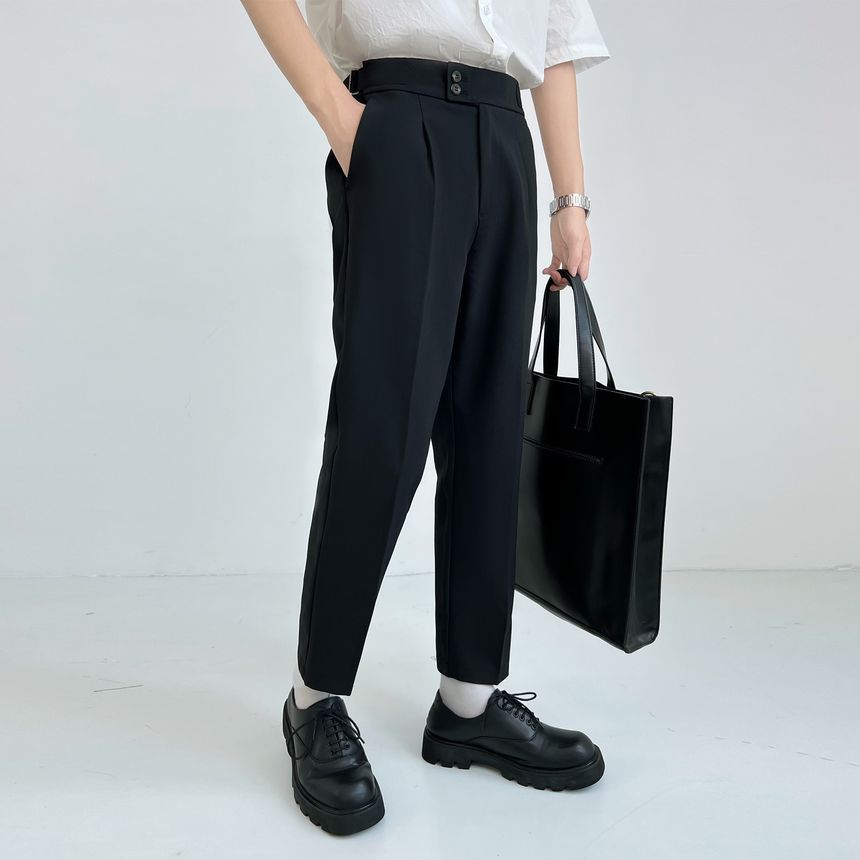 DragonRoad - Hoge taille cropped rechte broek
