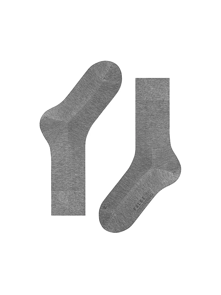 FALKE Herren Socken Sensitive Malaga steel mel hellgrau