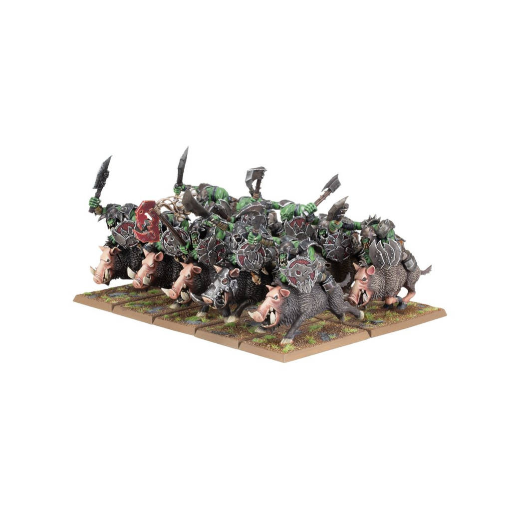 Warhammer : The Old World - Orc & Goblin Tribes - Orc Boar Boyz Mob