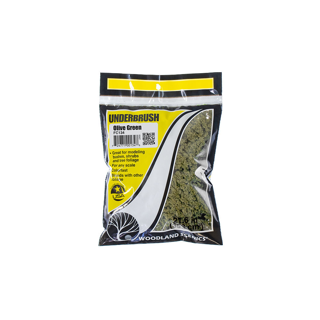 Woodland Scenics - Petit Feuillage en Sachet - Olive Green