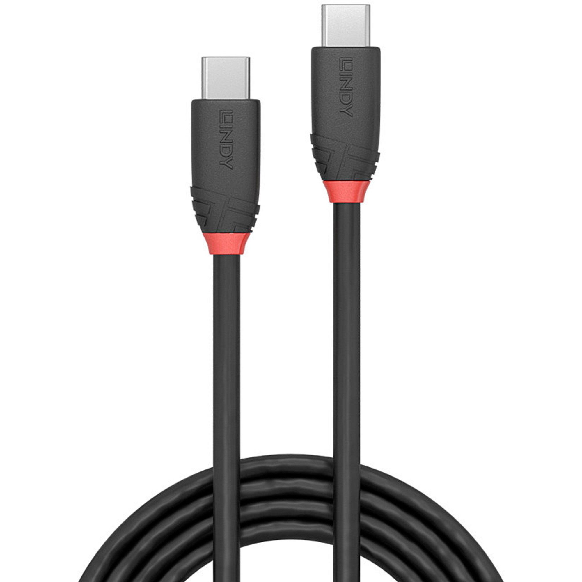 Lindy Kabel USB 3.2 Gen 2x2 Kabel Black Line, USB-C Stecker > USB-C Stecker