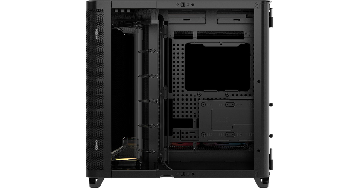 CorsairAIR 5400 RS-R ARGB  midi tower behuizing  (Zwart | 3x USB-C | RGB | Tempered Glass)