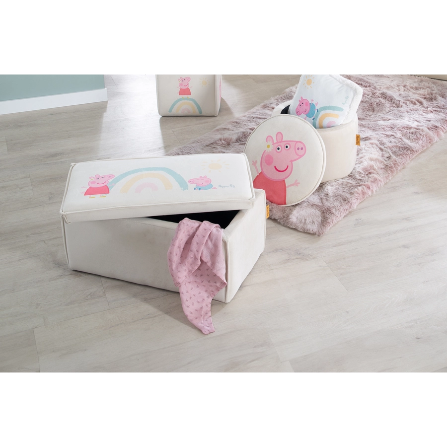 roba Kinderhocker mit Aufbewahrungsfunktion Peppa Pig