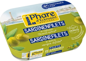 Phare d'Eckmühl Sardinenfilets in Bio-Olivenöl, 100g