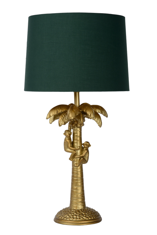 Lucide Coconut tafellamp goud groen