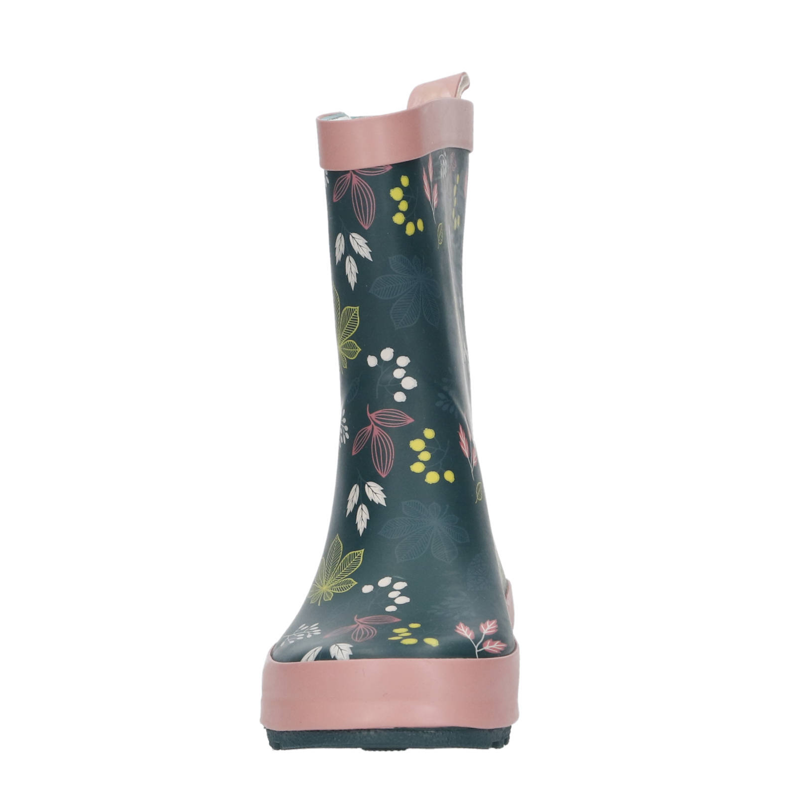 Gevavi Fleur  regenlaarzen donkerblauw/roze