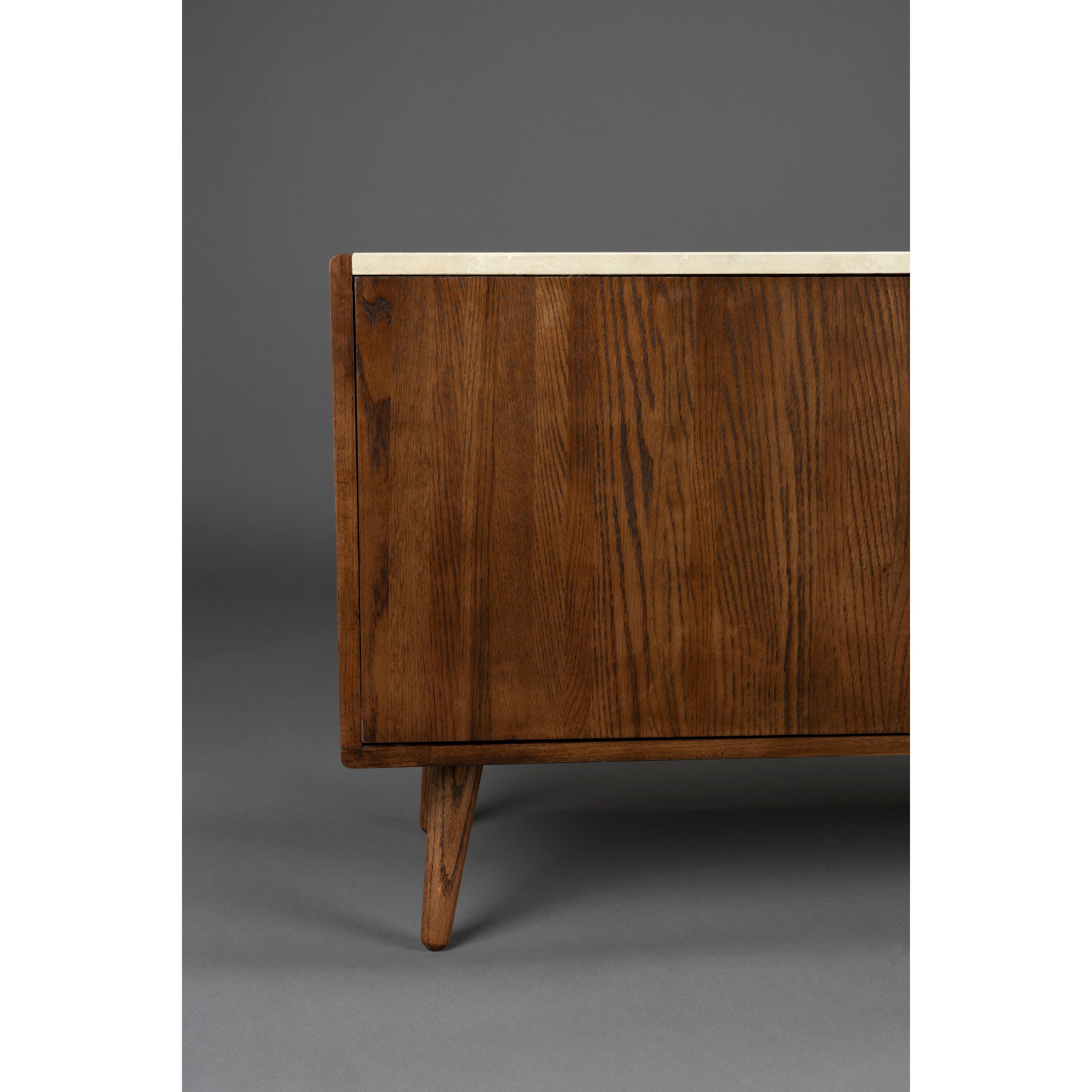 Dutchbone Arda Dressoir - Travertin - Walnoot