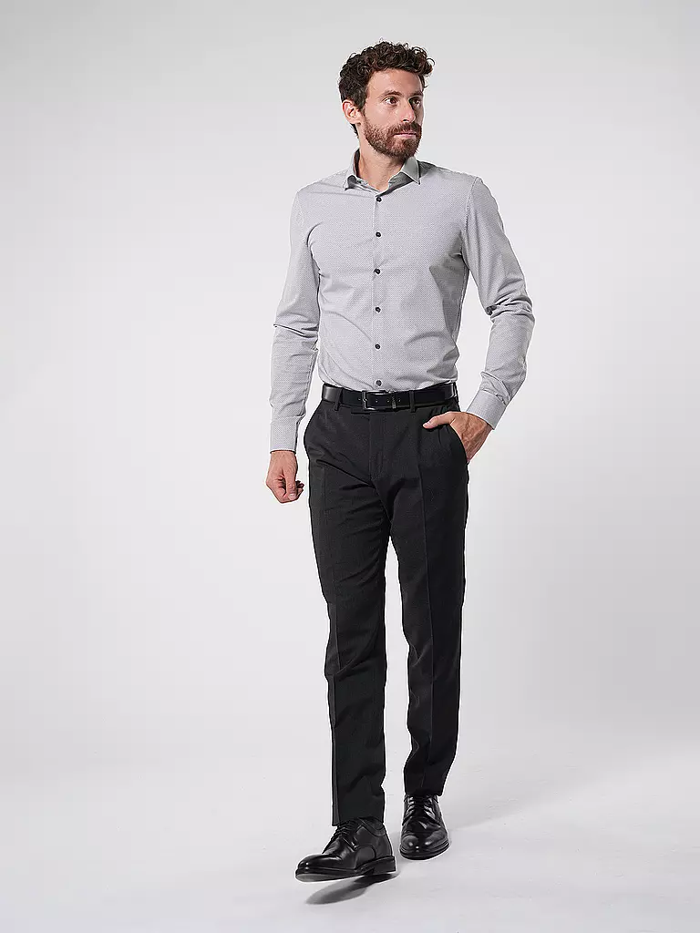 OLYMP NO.6 Hemd  Super Slim weiss