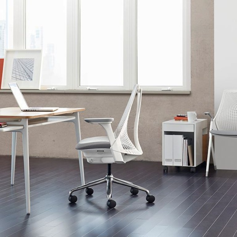 Herman Miller SAYL bureaustoel zwart,zwart onderstel Phoenix 009
