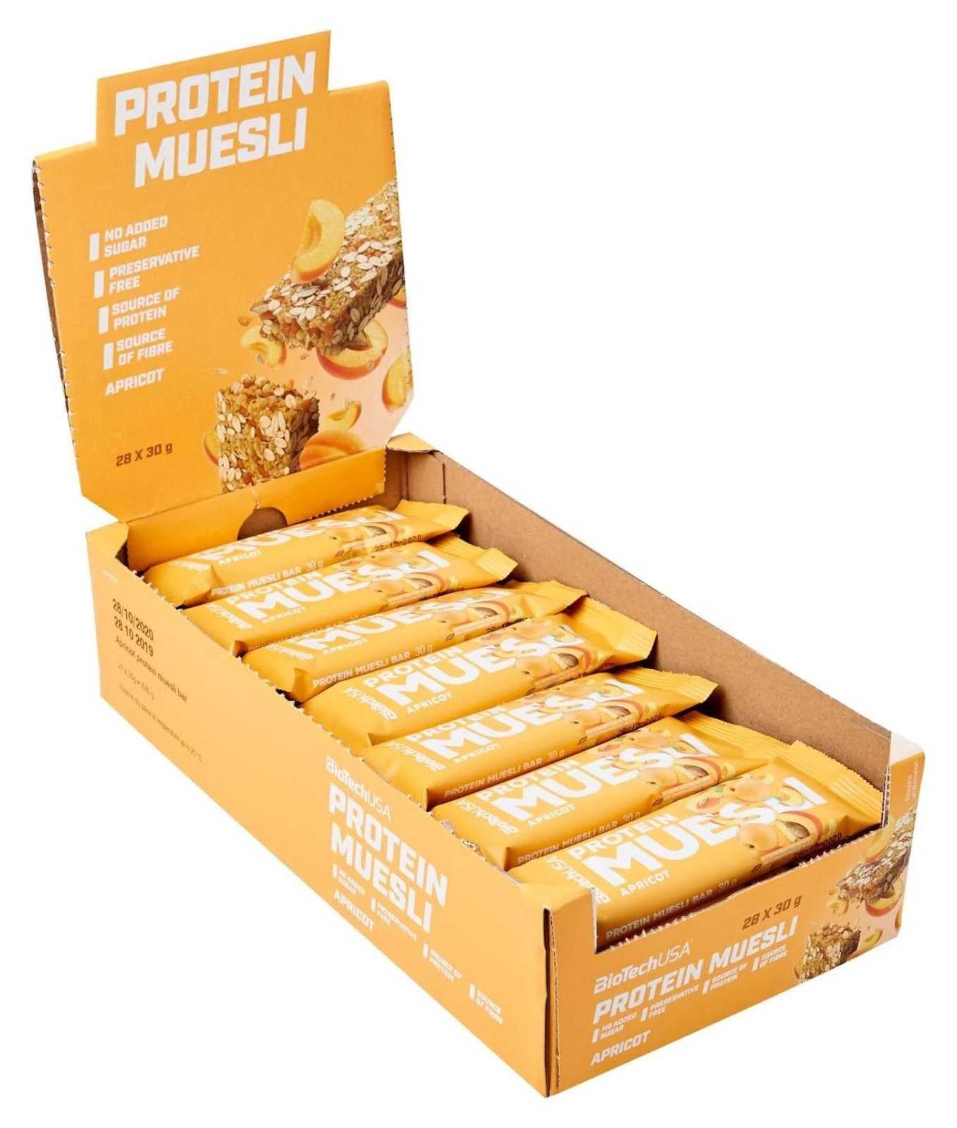 Barra de proteína de muesli Biotech USA 30g