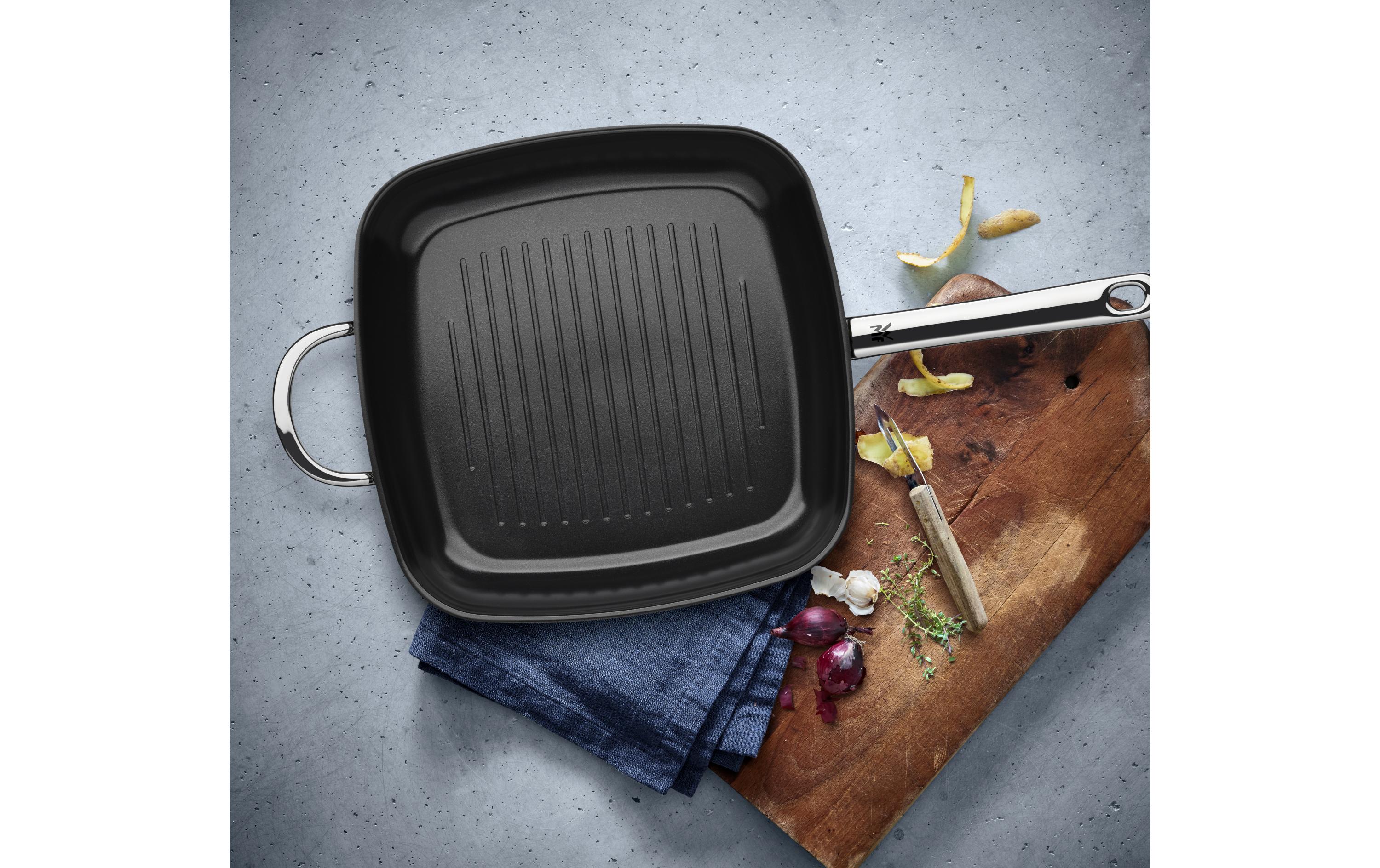 Grillpfanne Durado 28 cm, SilberBackofenfeste Pfanne für Grillgut