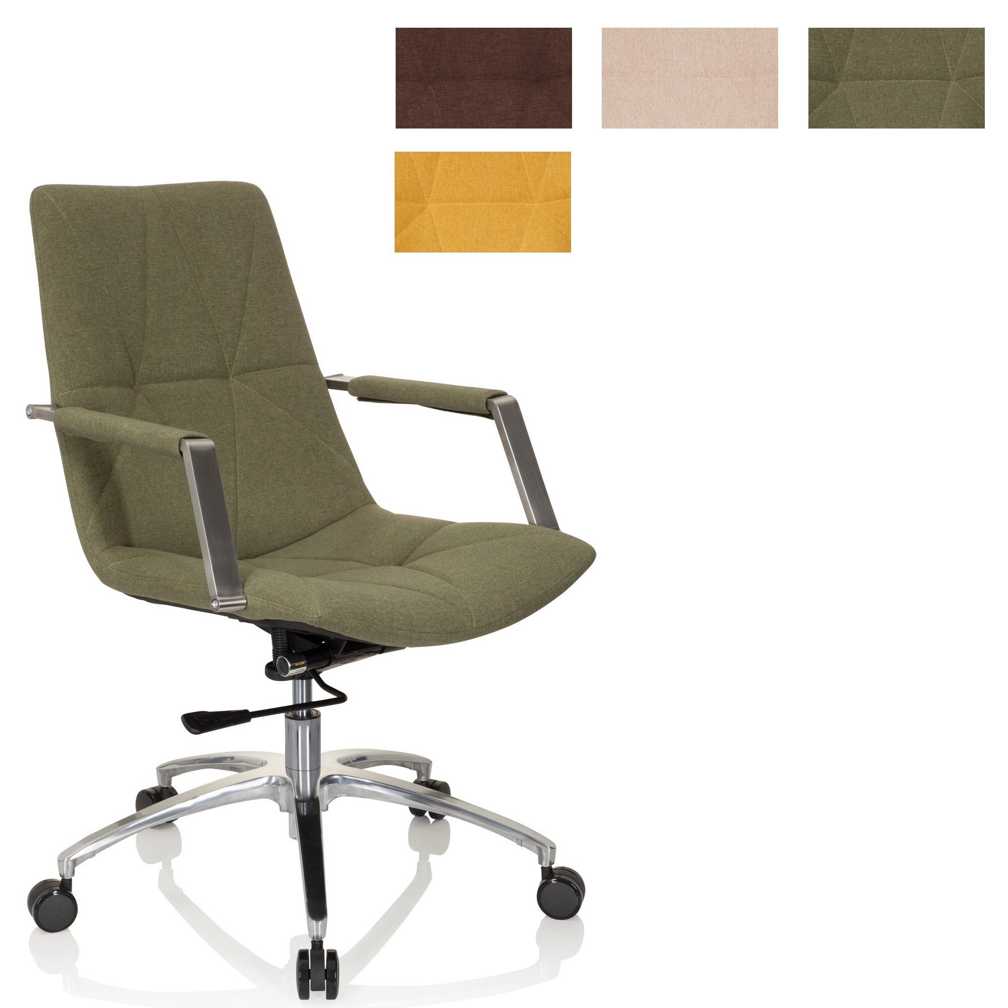 Home Office Bürostuhl SARANTO II Stoff mit Armlehnen hjh OFFICE