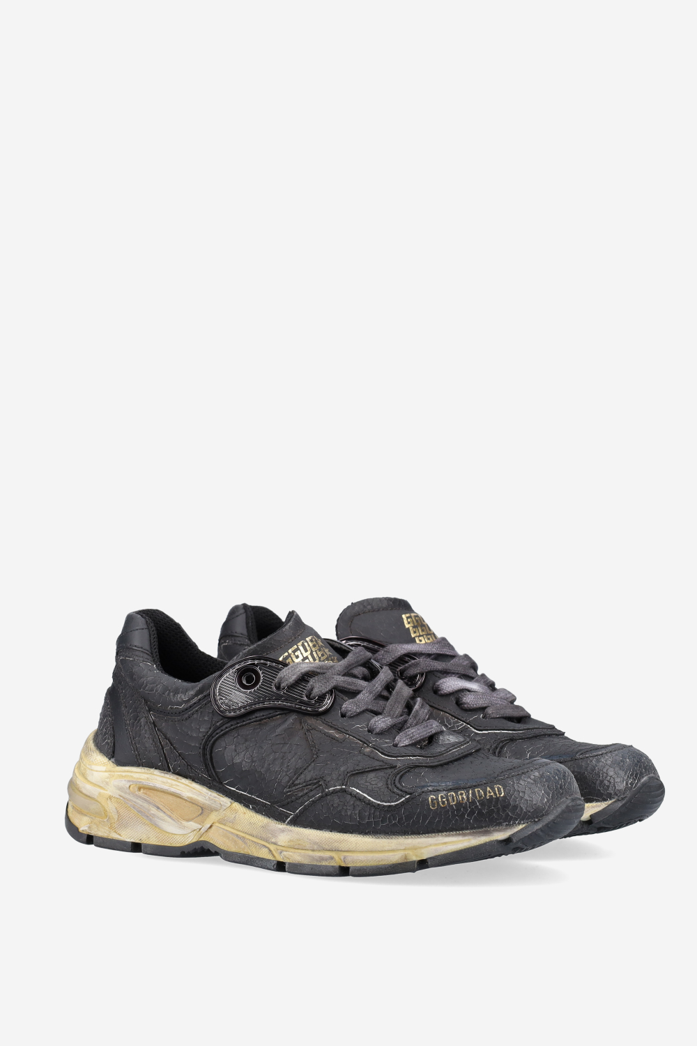 Running Dad New crack leather sneakers