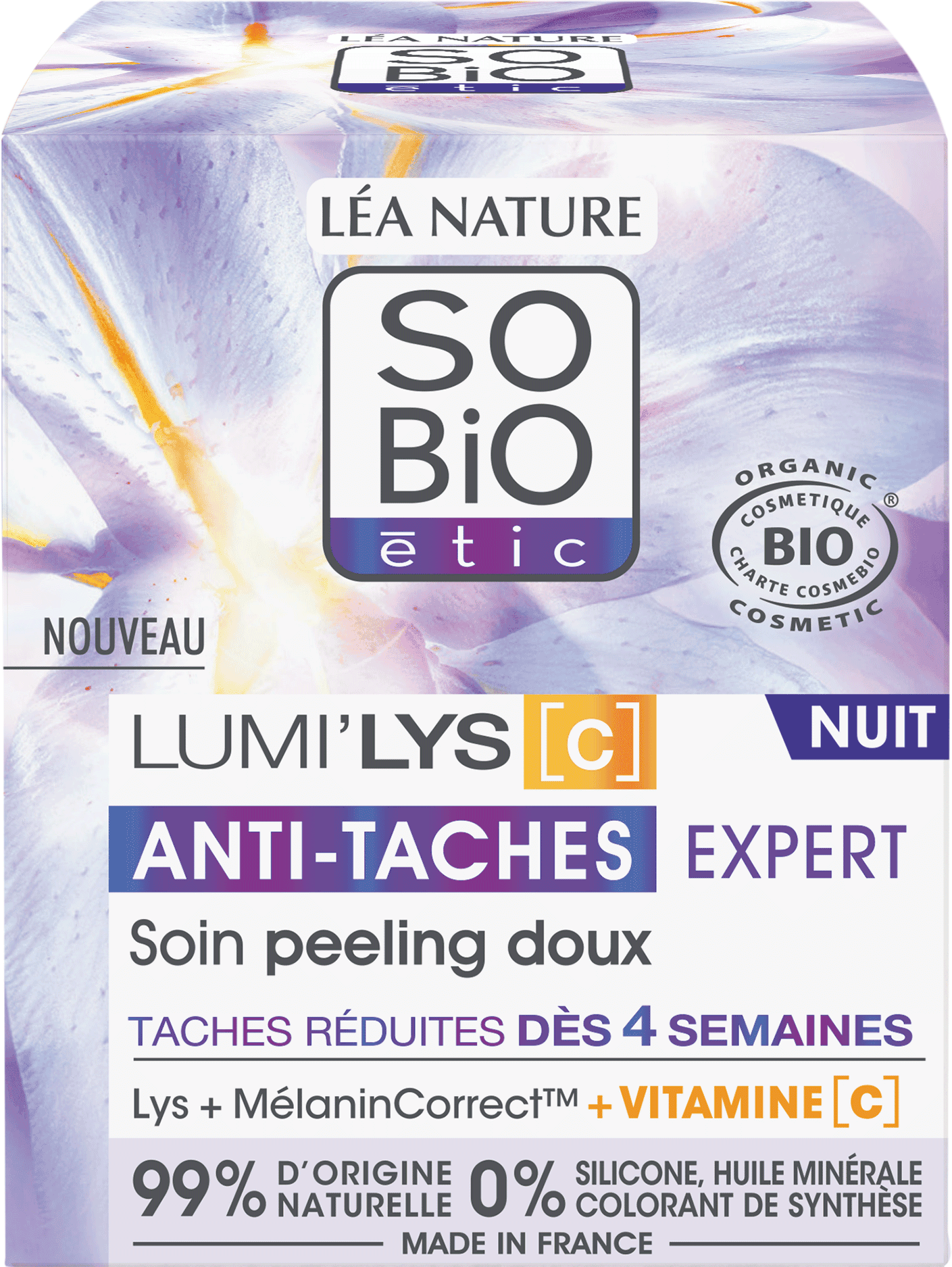 LÉA NATURE SO BiO étic  LUMI'LYS [C] Sanftes Nacht-Peeling, 50 ml