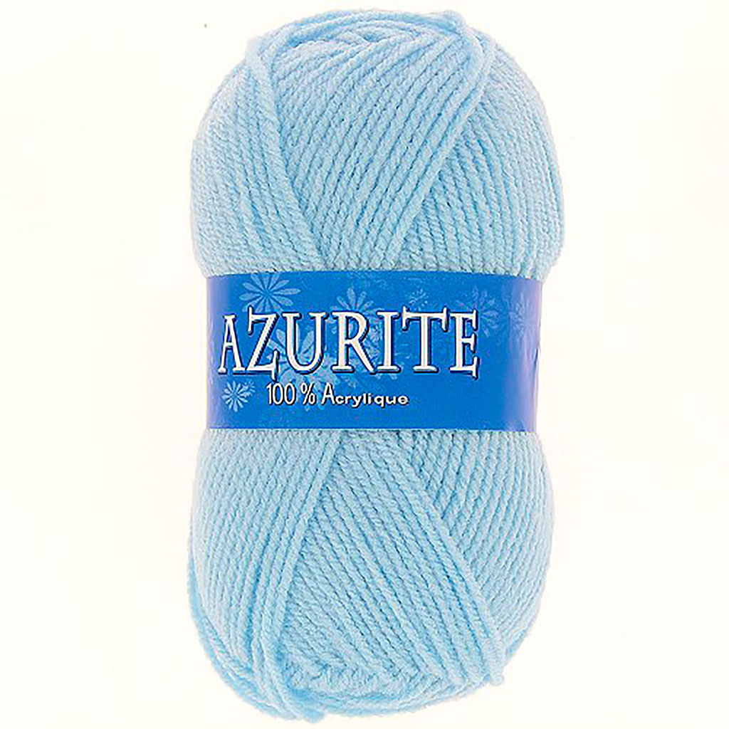 Lot de 10 pelotes de laine AZURITE bleu ciel 50g