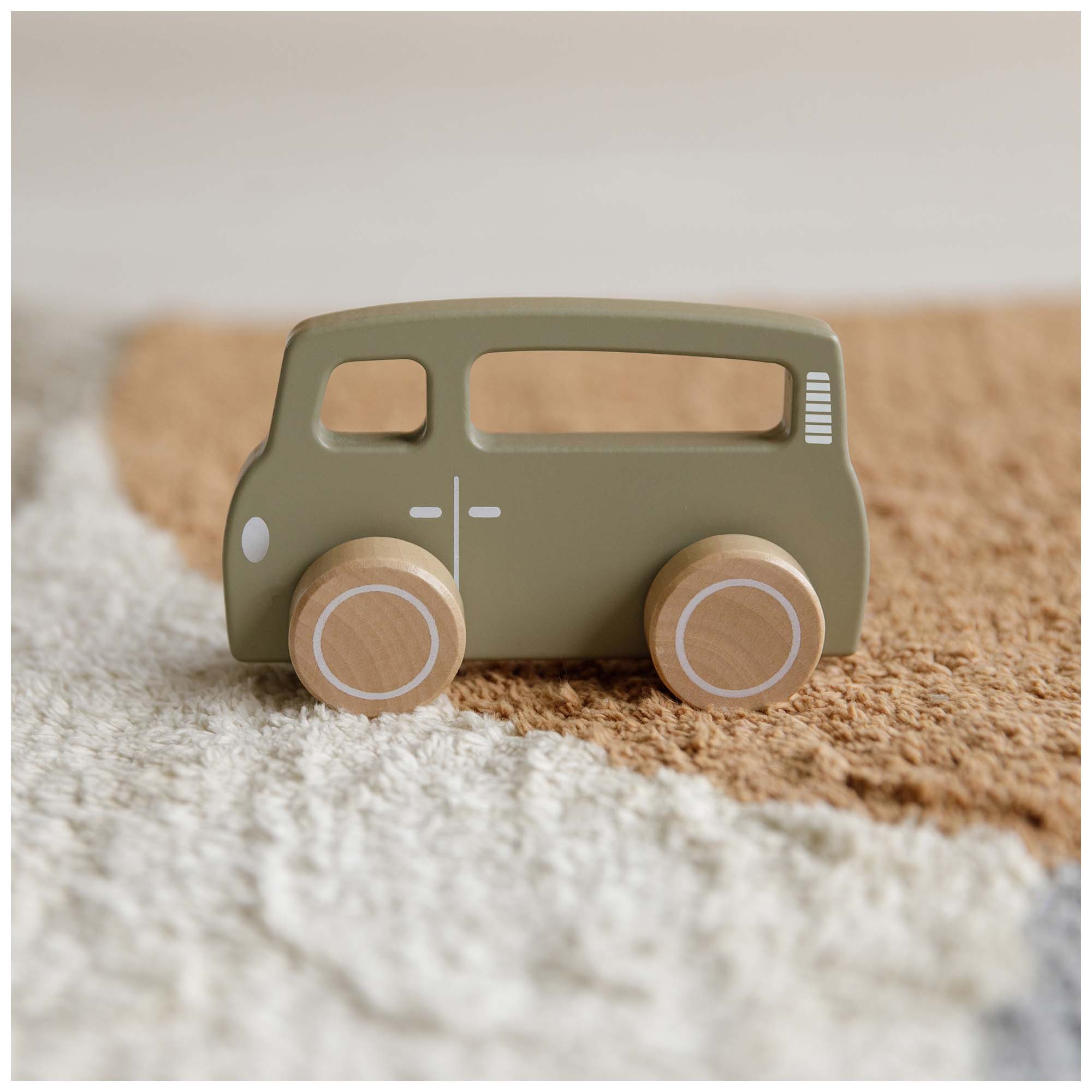 Little Dutch houten bus groen