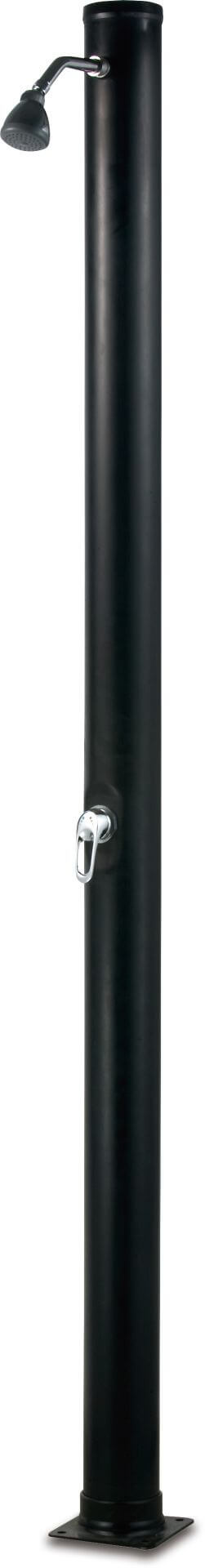 Solardouche zwart 18ltr recht type | buitendouche